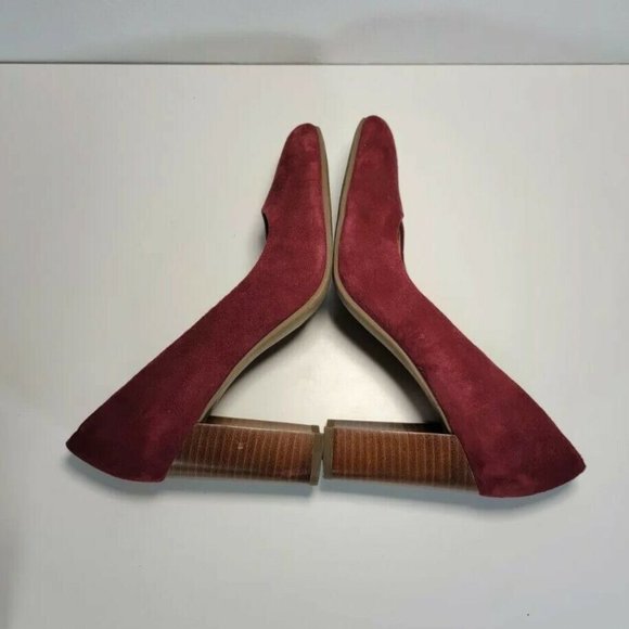 Women's Franco Sarto Evie Red Suede High heels size 7M - Picture 4 of 7